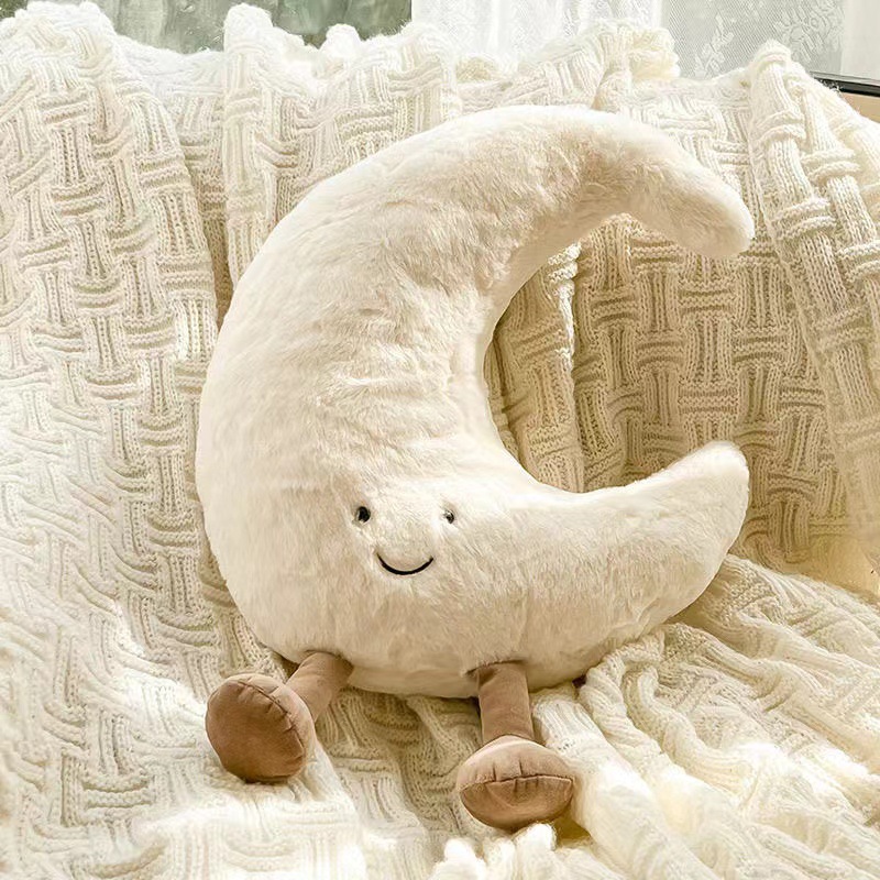 New sun and moon figurines, cute plush toys, adorable bedside sofa cushions, and sleeping pillows are perfect for your girlfriend Specification image