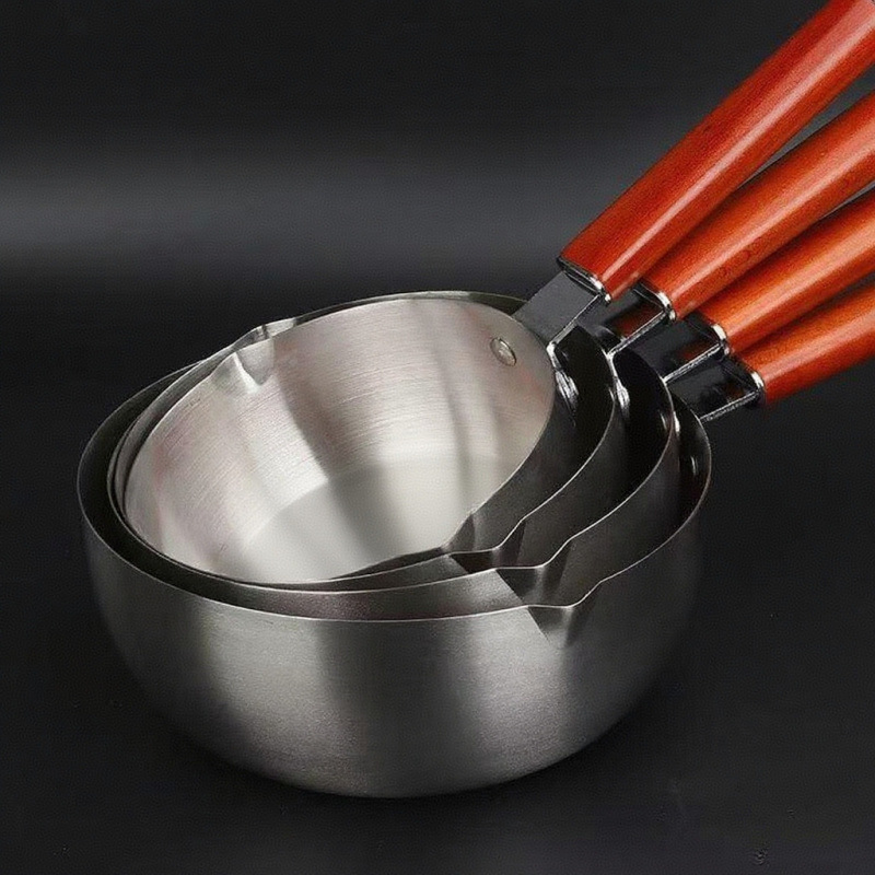 Stainless steel measuring cup, plastic measuring cup, 100ml, transparent with scale, household kitchen measuring tools details Picture