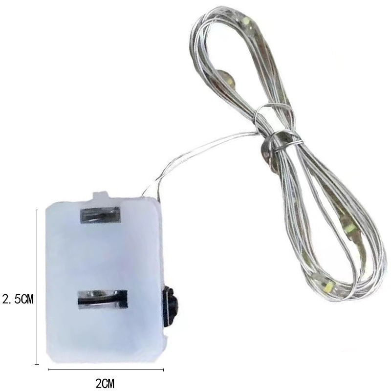 Cross-border led Christmas white box, cross-border product, flower gift box, small light string Item Picture