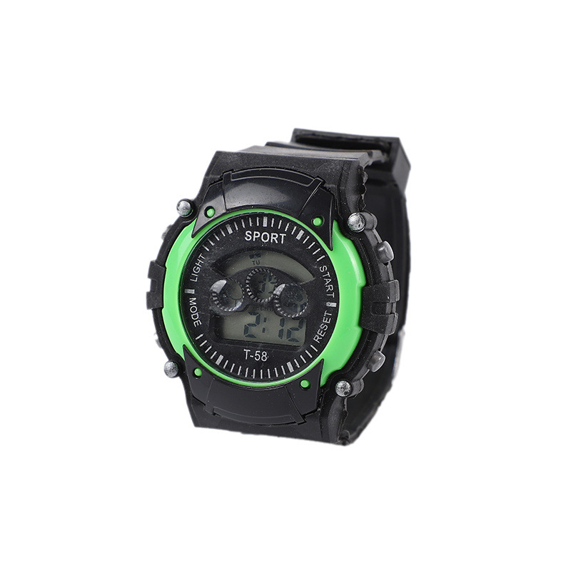 Cross-border blast reloj reloj deportivo con luces de siete colores reloj deportivo para niños reloj deportivo multifunción no impermeable Application Scenario