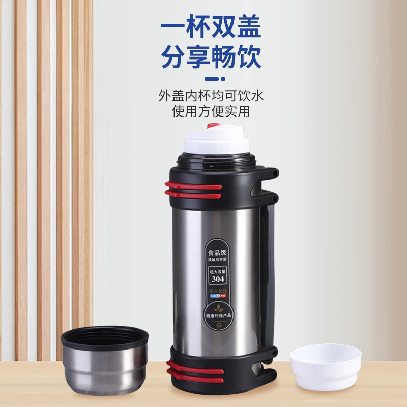 The cross-border 304 stainless steel large-capacity outdoor sports water bottle and space bottle are paired with fitness and camping insulated cups Application Scenario