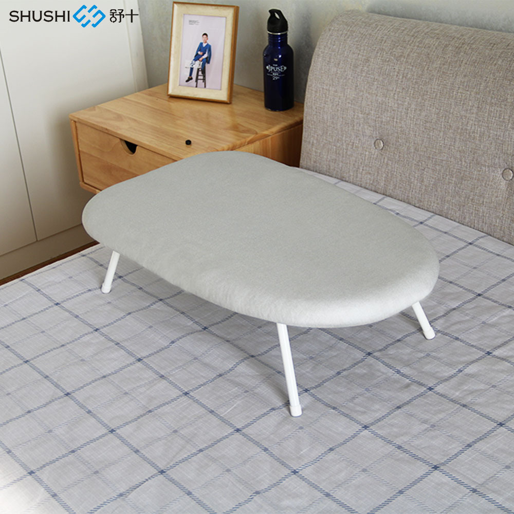 舒十简约时尚折叠钢管熨衣板日韩迷你家用烫衣台台式塑料烫衣板