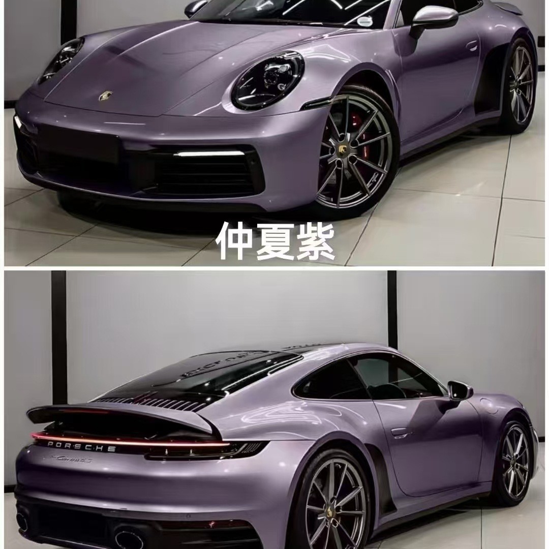 PET汽车改色膜迷迭香紫仲夏紫夏娃紫霞光紫威尼斯紫车身贴膜厂家                             