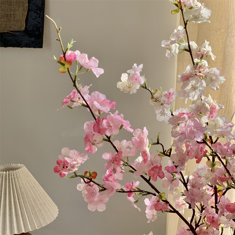 仿真花DIY发饰配件/仿真花/5朵塑膠花/假花/假花批发细节图