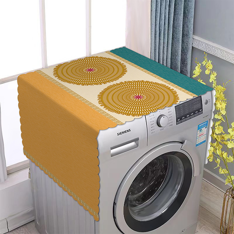 滚筒洗衣机防尘盖布防水防油免洗pvc全自动洗衣机套罩通用防晒布产品图