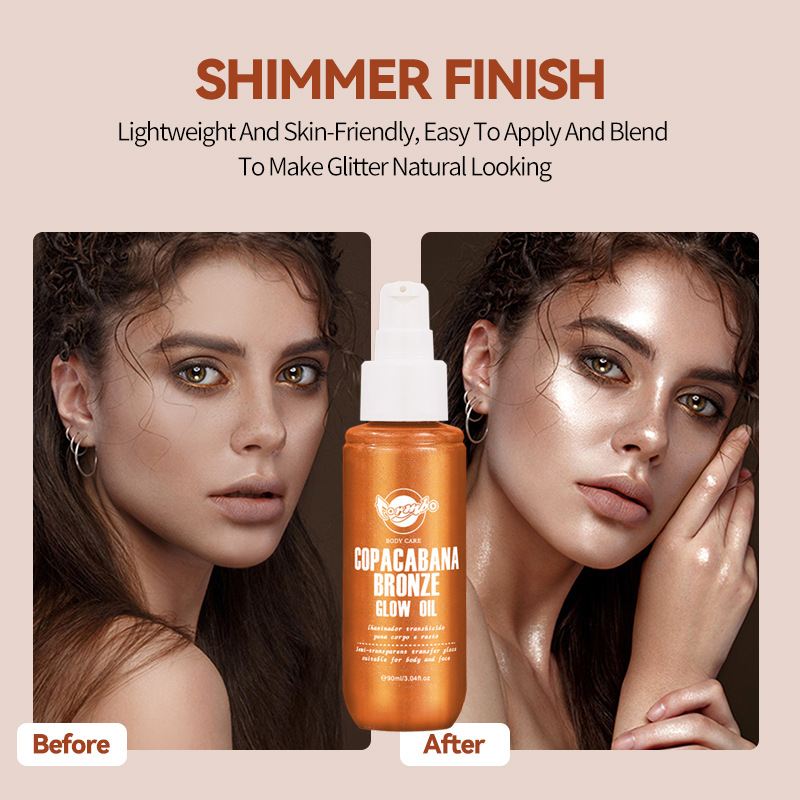 【 Cross-border Exclusive 】FORMBO Body Glow Oil - Waterproof, Sweat-proof, and Body Highlight in Three colors available for wholesale details Picture