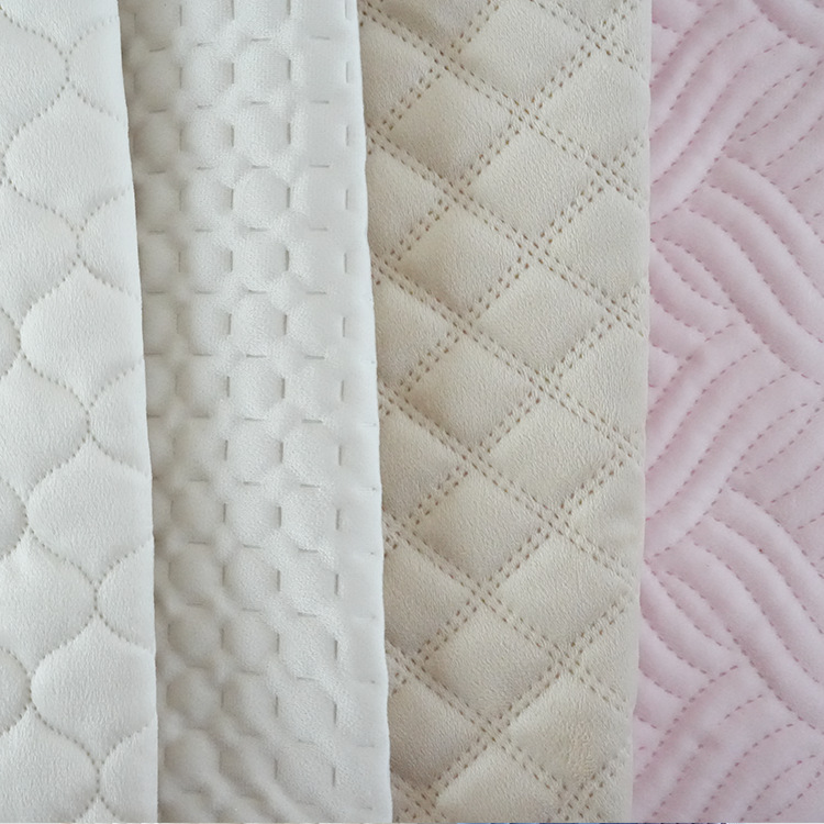 Lishi velvet ultrasonic embossed cotton-padded fabric with various embossed patterns, Dutch velvet clothing sofa fabric in stock Application Scenario