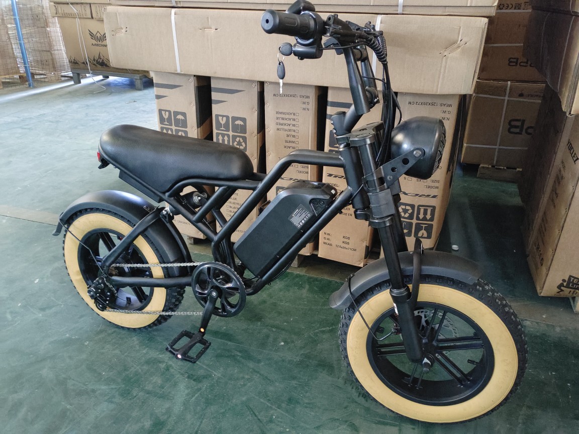 Fat tire retro electric-assisted bicycle, 16-inch wide tire electric bicycle, snow electric vehicle Application Scenario