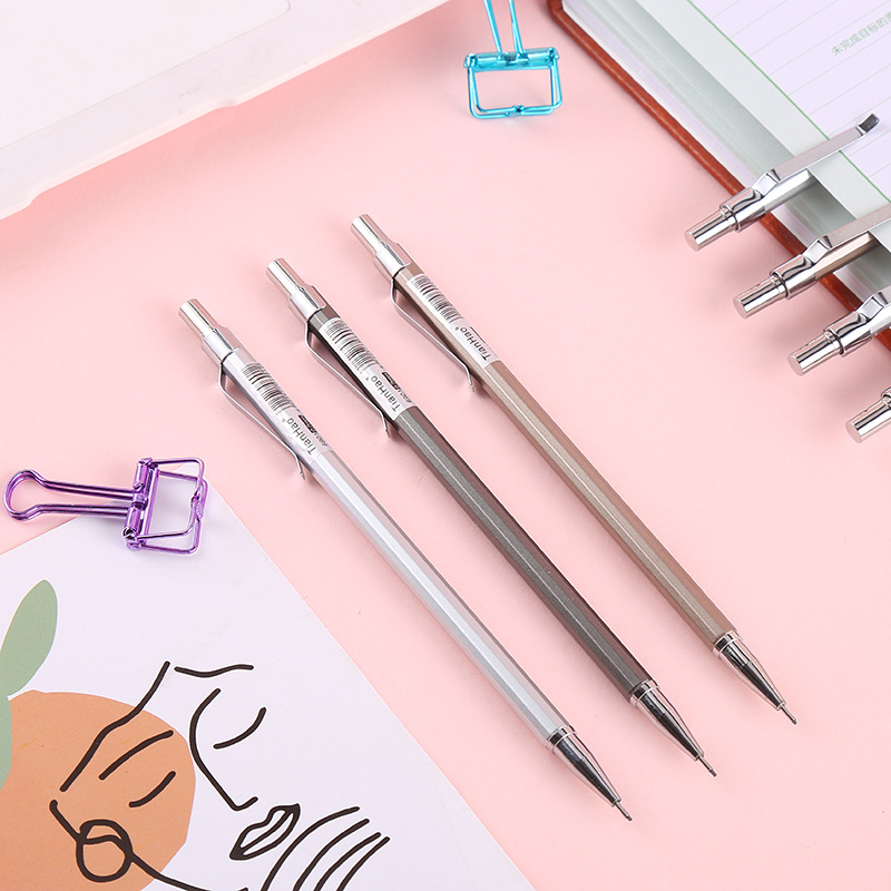 Tianhao 6901 Student writing Tools Activity Pencil Factory Direct Sales 0.5/0.7 simple office mechanical pencil details Picture
