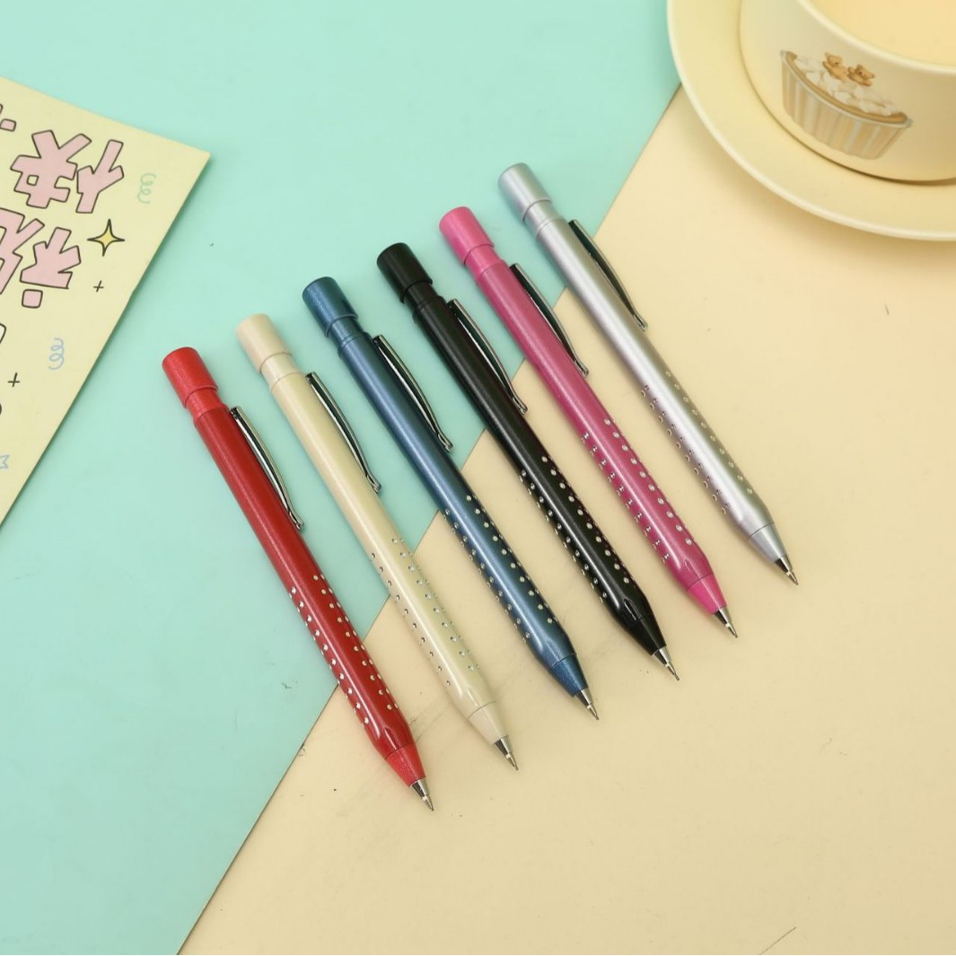 Oufeiya 1314 metal rod weighted office automatic pencil factory direct sales, press pencil wholesale Specification image