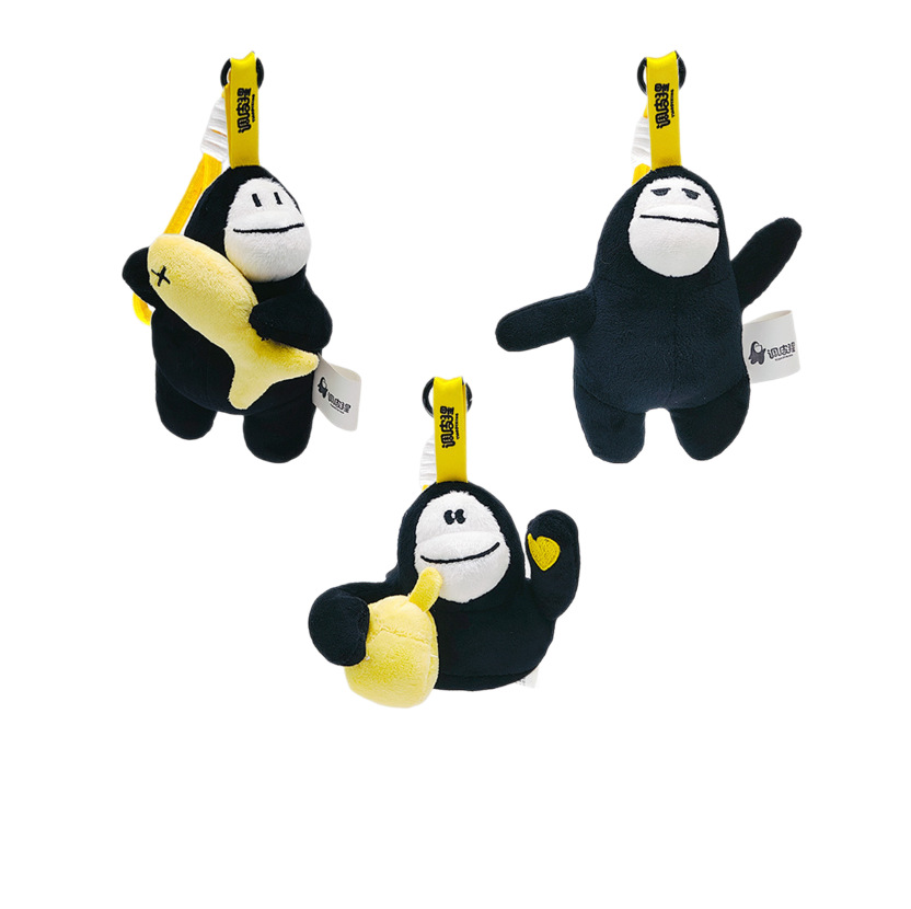 Naughty Xing's new trendy and cute small pendant, 4-inch claw machine plush toy keychain gift Item Picture