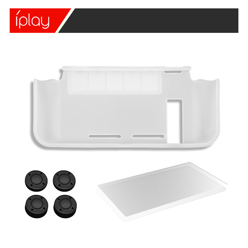 P4 gamepad gamepad funda protectora blanca tapa rocker negra película de pantalla transparente Joycon botones de juego para móviles aplicables