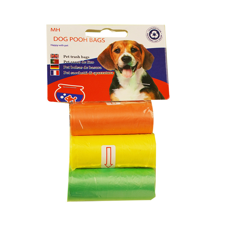 Wholesale of eco-friendly cat poop bags, dog poop bags, roll-on pet poop bags and disposable pet garbage bags Item Picture