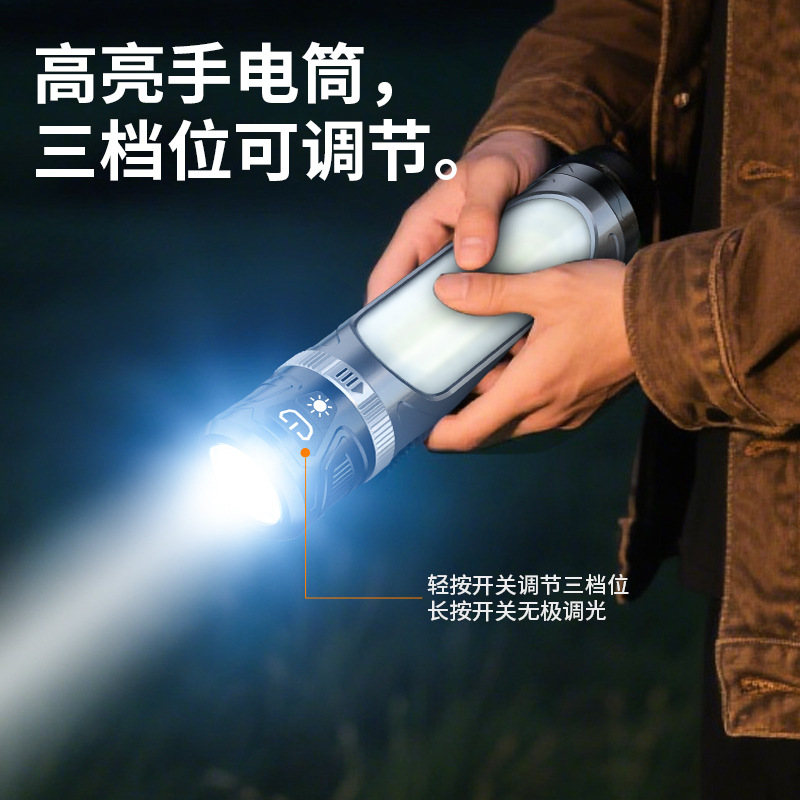 Outdoor LED camping light magnetic hanging portable long-lasting USB charging camping tent atmosphere work light Application Scenario