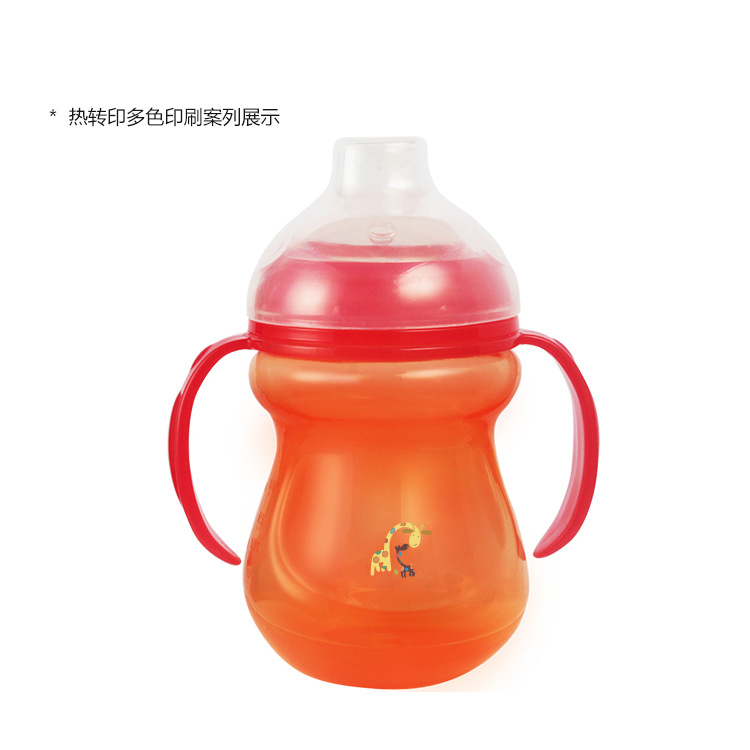 Children's water cups, baby drinking cups with LIDS and handles, infant duckbill cups OEM private label water bottles, best-selling straws details Picture