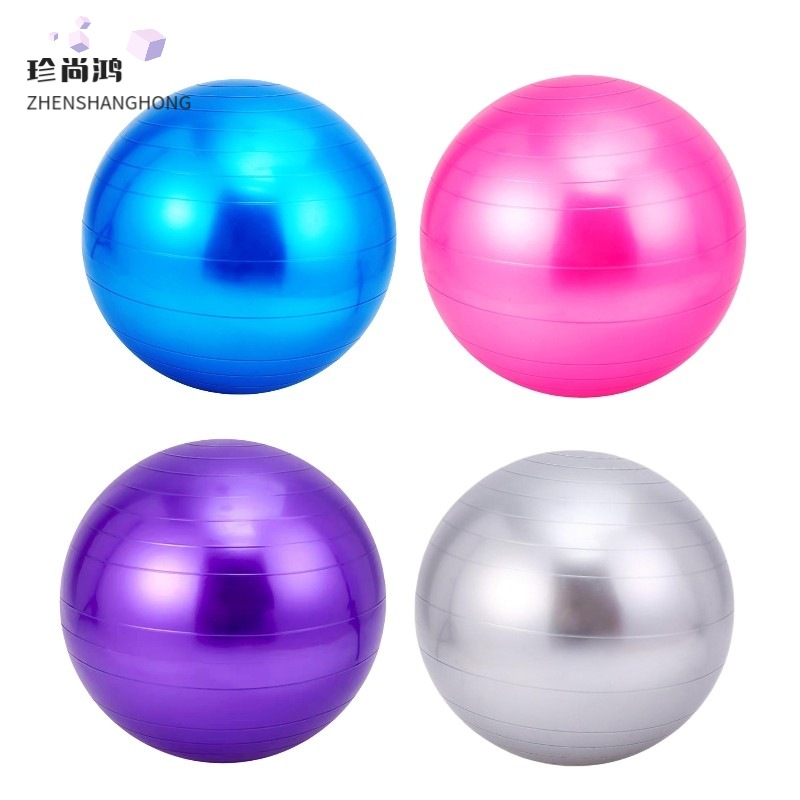 Wholesale pvc thickened explosion-proof yoga balls, fitness balance balls, strength training gymnastics balls, dance massage balls