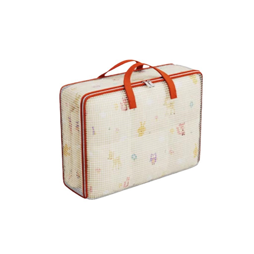 Transparent pvc moving packing bags, moving quilt storage bags, bedroom clothes, travel organization hand-held bags Item Picture