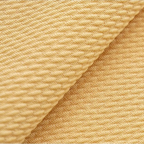 In-stock 220 diagonal bubble polyester and ammonia elastic bubble twill fabric with jacquard particles, a new fast fashion clothing fabric Specification image