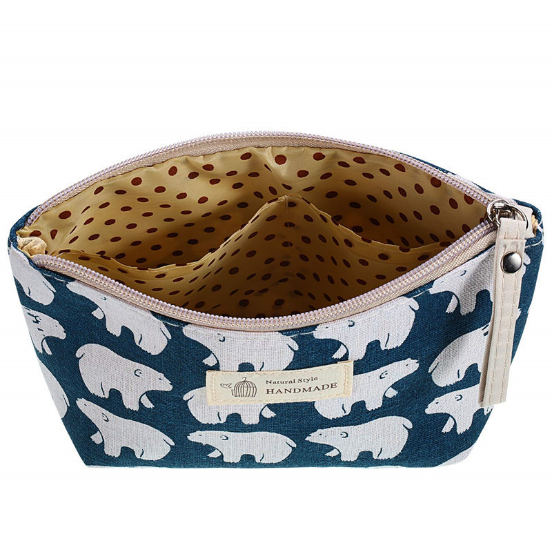 Fabric zipper coin purse, cosmetics storage bag, multi-functional canvas card case, key case, mobile phone case, toiletries bag Application Scenario