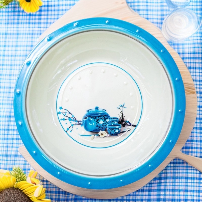 The foreign trade melamine restaurant offers commercial bowls, thickened noodle bowls, mutton soup noodles, wontons, rice noodles, mixed noodles, porridge bowls and soup bowls full figure
