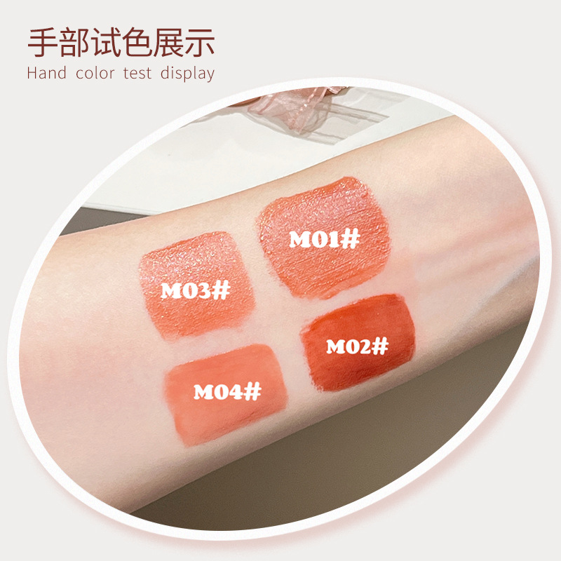 MANSLY lipstick, light water mist long-lasting color lip gloss, Korean-style pure, aiming to make the skin look fair and tender, long-lasting and moisturizing, affordable for students details Picture