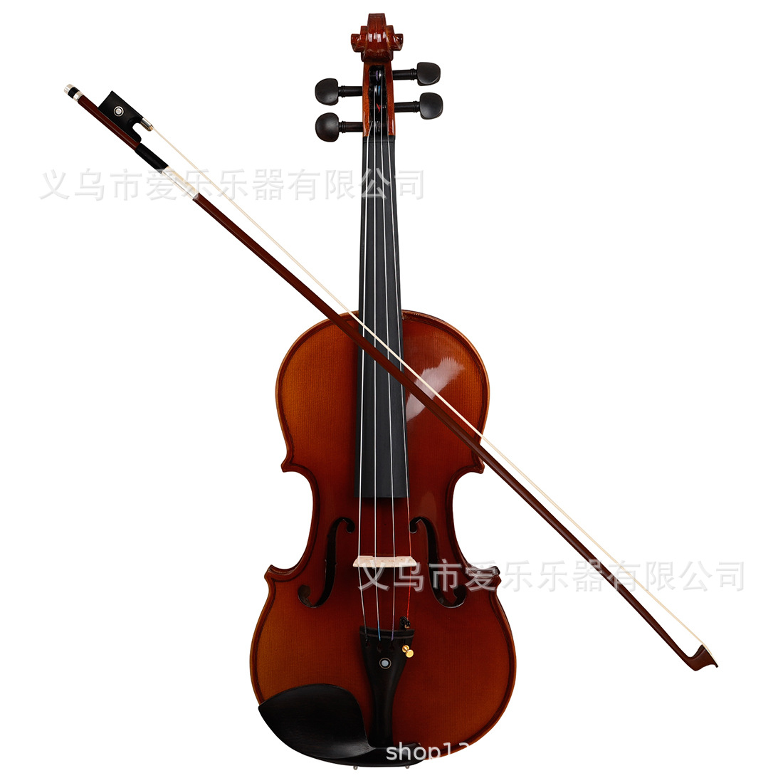 Cross-border violin 4/4 Semi-handmade violin, Spruce tiger pattern violin, ebony accessories violin Application Scenario