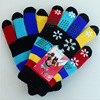 Wholesale of winter fashion and cute student seven-color knitted gloves, double-layer thickened warm snowflake women's gloves Application Scenario