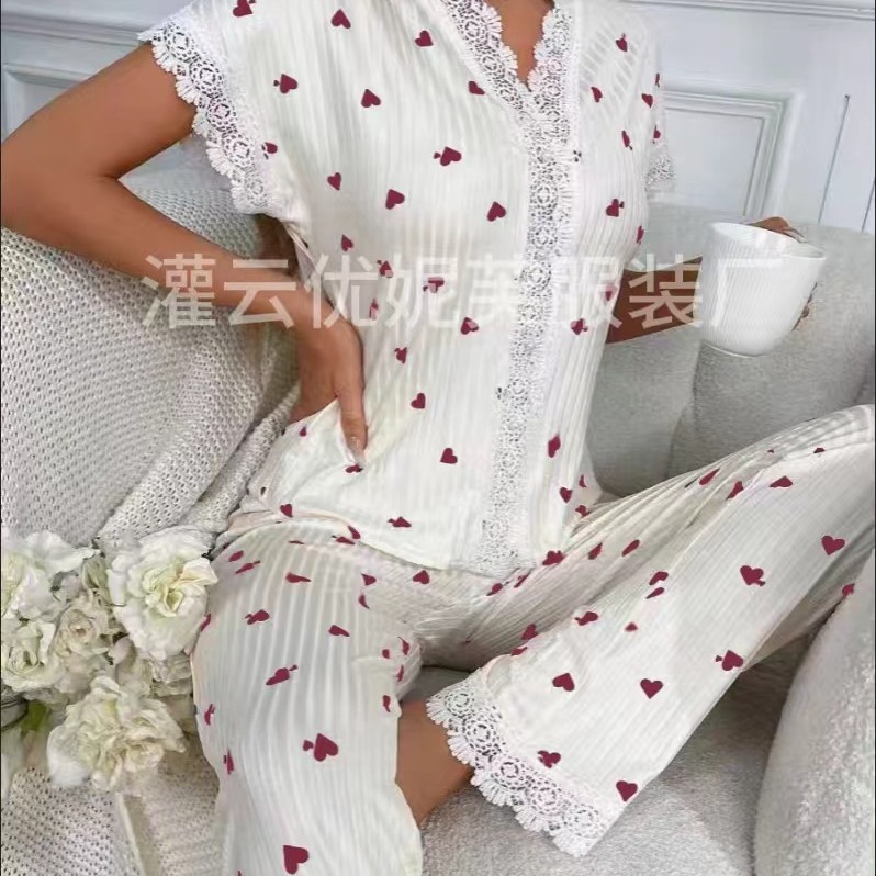 女士家居服实物图