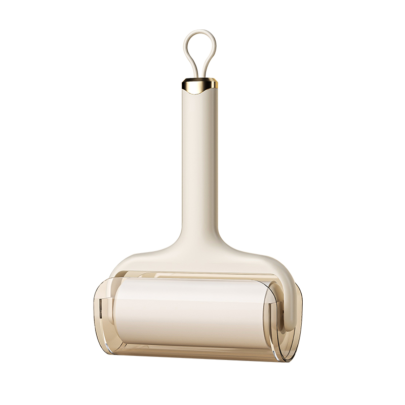 粘毛器滚筒可撕式替换卷纸沾毛滚刷去猫毛家用黏毛筒头发理神器白底实物图