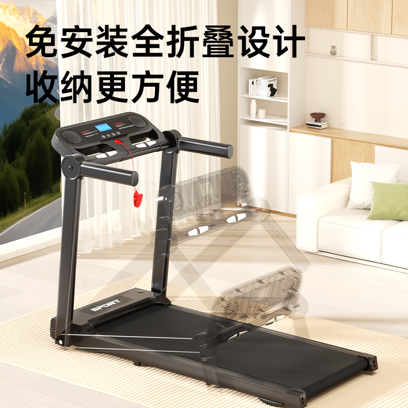 M5 Home mini treadmill, foldable, silent, large treadmill, tablet heart rate, Southeast Asia bestseller, European and American standards details Picture