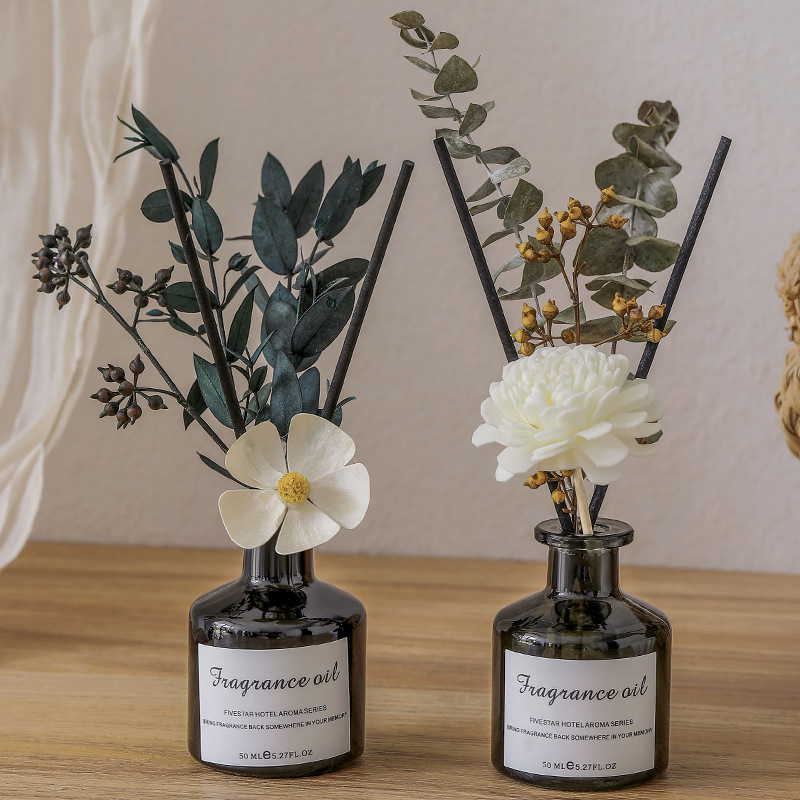 Green plant dried flower aromatherapy, hotel, home, living room, fresh and light flower arrangement, aromatherapy ornaments, flameless aromatherapy souvenirs Specification image