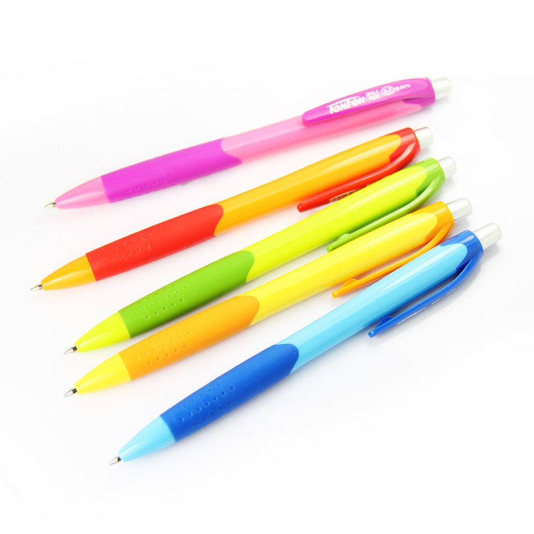 5270 plastic press Ballpoint pen advertisement, direct sales from Tianfeng Factory, 48 pens per box Specification drawing