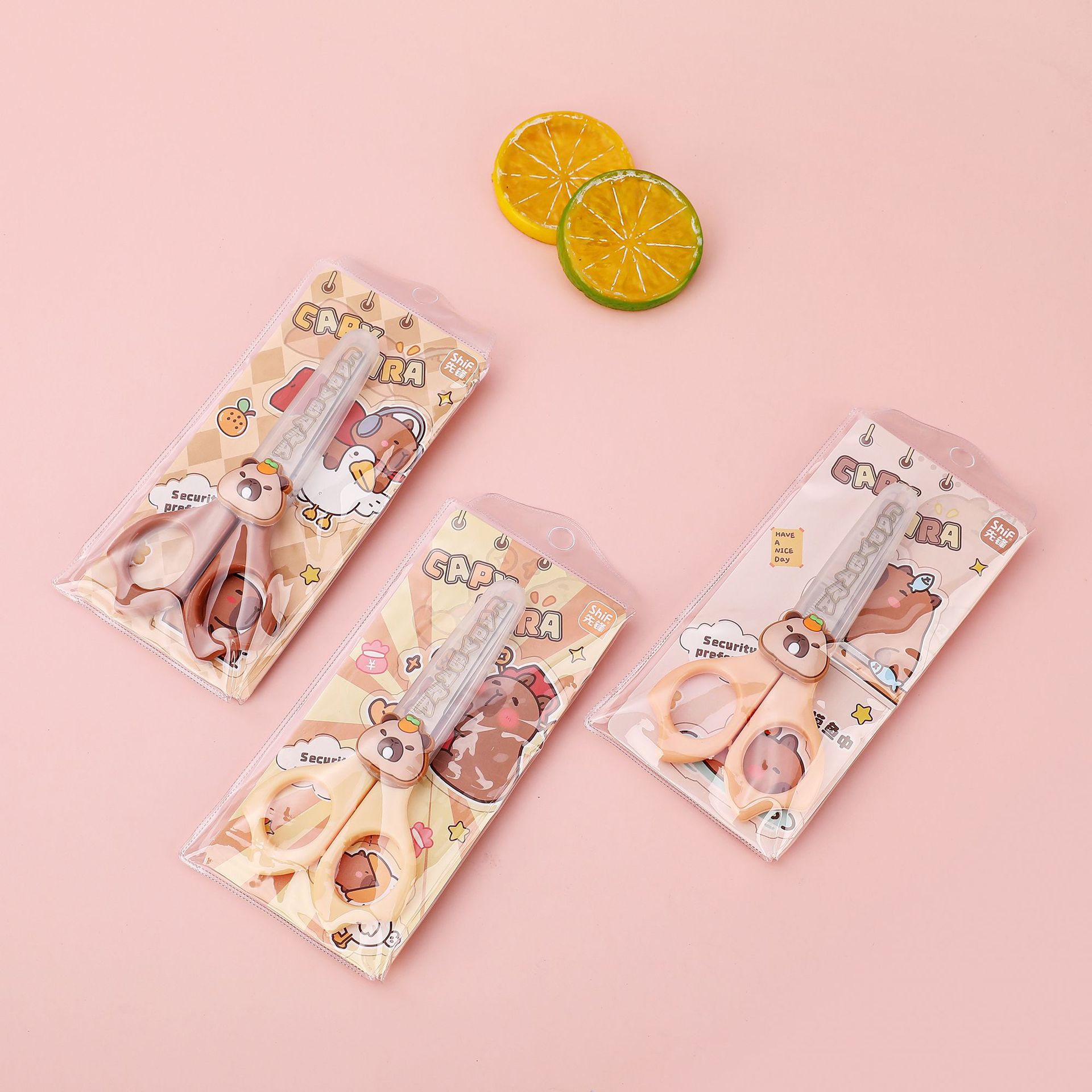 Pioneer 1290 Cartoon Guinea Pig Student Scissors, Children's Scissors, Learning stationery, Special Scissors for hand paper-cutting Application Scenario