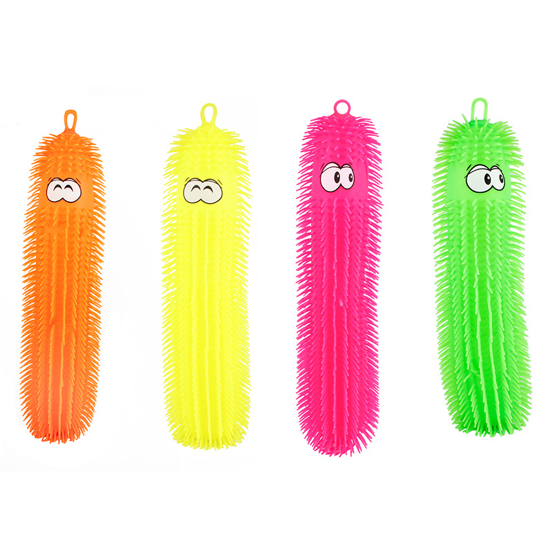 The 50-centimeter caterpillar children's toy soft rubber stress-relieving small toy is selling well at the night market street stall Item Picture