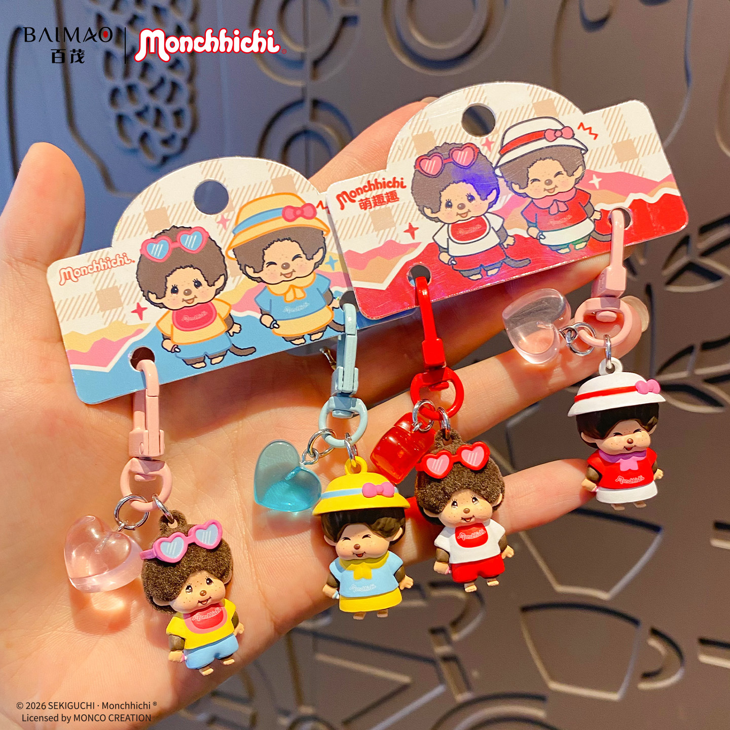 Authentic cute and adorable little Nose flap door buckle series pendant, cartoon student backpack pendant, best friend accessory gift full image