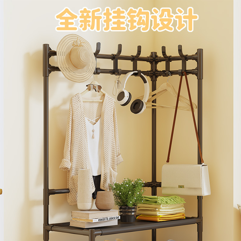 挂衣服龙门架/衣架木头/晾衣杆支架杆/榉木衣架细节图