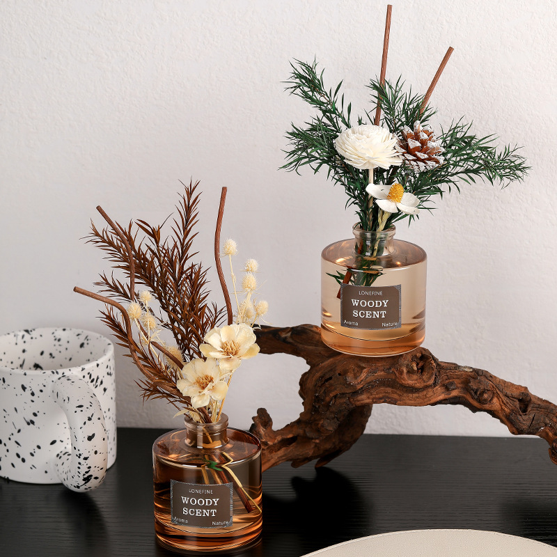 Coffee-colored autumn dried flower Diffuser, flameless diffuser, rattan fragrance, home, export, cross-border fragrance Application Scenario