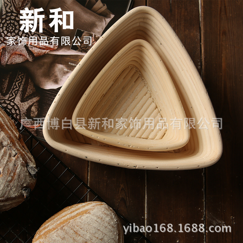三角形木质面包篮包子实木模具硅胶磨具慢回弹仿真面包馒头