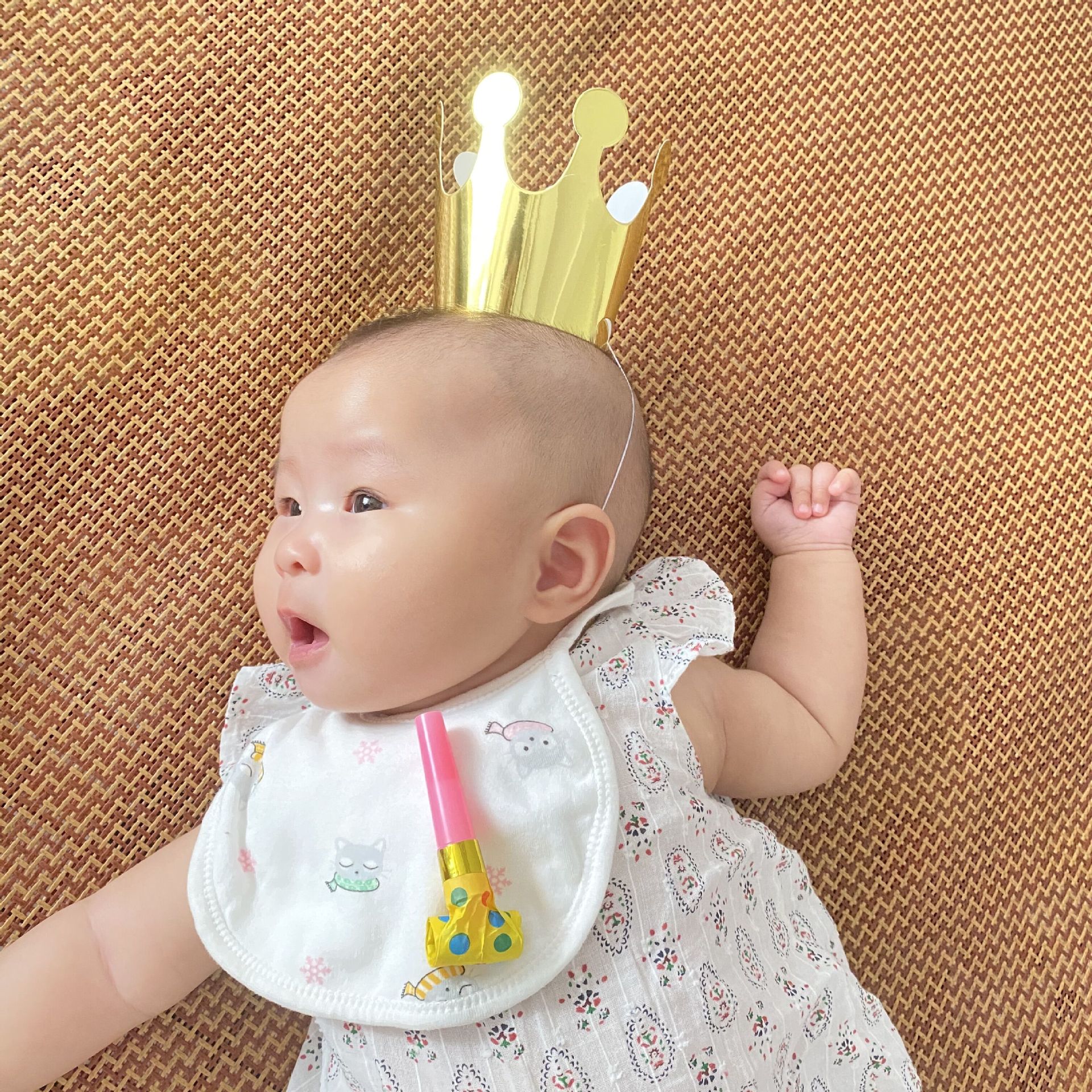 Mini gilded crown birthday hats, 10 sets of gold and silver small hats for children and adults, wholesale