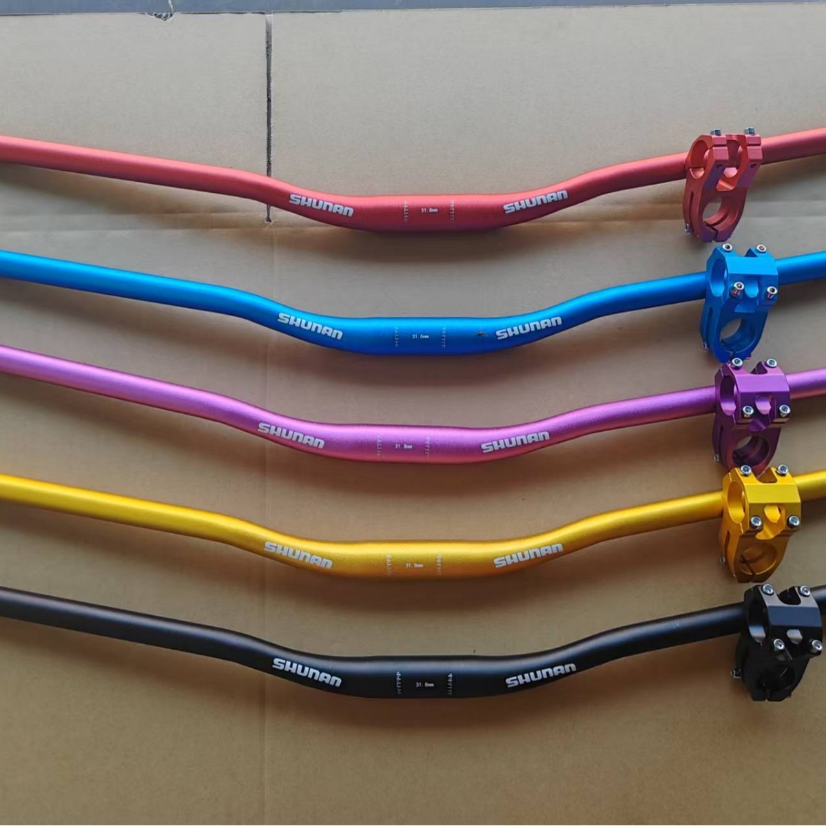SHUNAN aluminum alloy mountain bike handlebar, bicycle handlebar and crossbar set 780mm long Specification image