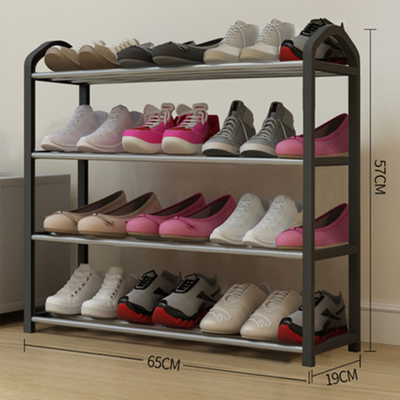 鞋架/鞋架子/鞋柜防尘/防尘鞋架/鞋架透明白底实物图