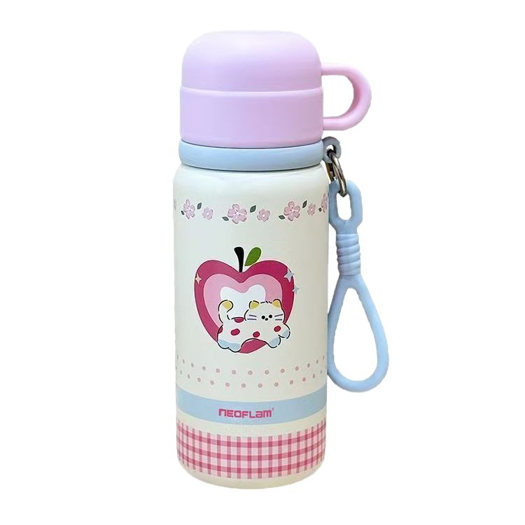 The new children's insulated cup, made of 316 stainless steel, is cute and has a high level of appearance. It is a fancy three-drinking cup for girls and students Item Picture