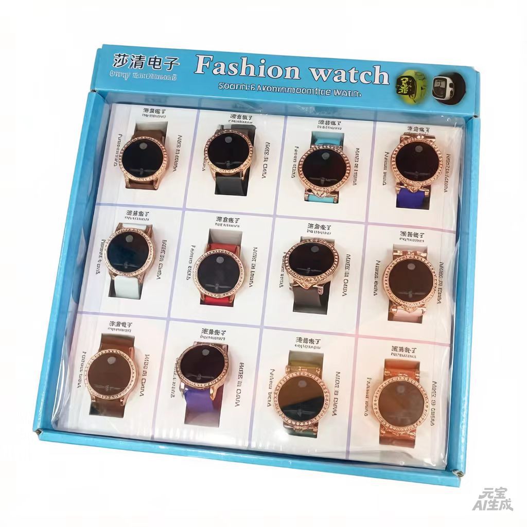 The multi-functional electronic watch with LED touch screen, fashionable and sporty green characters, clear screen display and precise timekeeping, issued by the manufacturer D18 Application Scenario