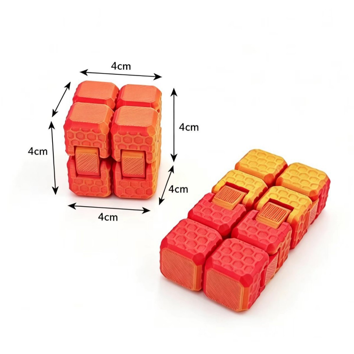 Cross-border Unlimited 2X2 Rubik's Cube, versatile flip Cube, finger stress-relieving puzzle toy gift Specification image