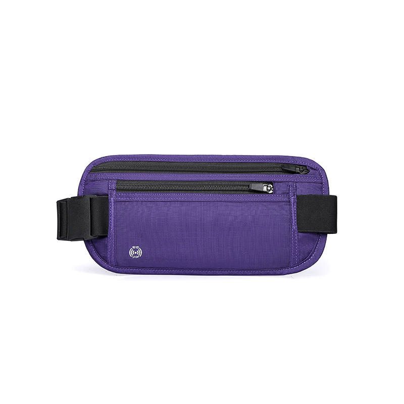 男士腰包/摆摊腰包/腰包/腰包前中侧开口/功能包白底实物图