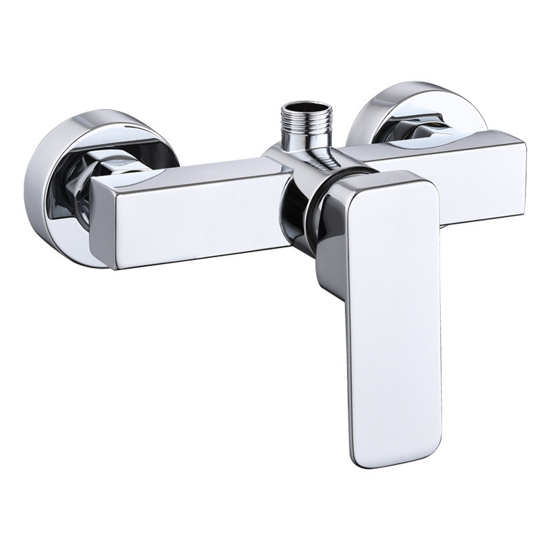Stainless steel shower faucet, mixing valve, bath switch, hot and cold water mixer, two-in-one for bathroom and bathtub Item Picture