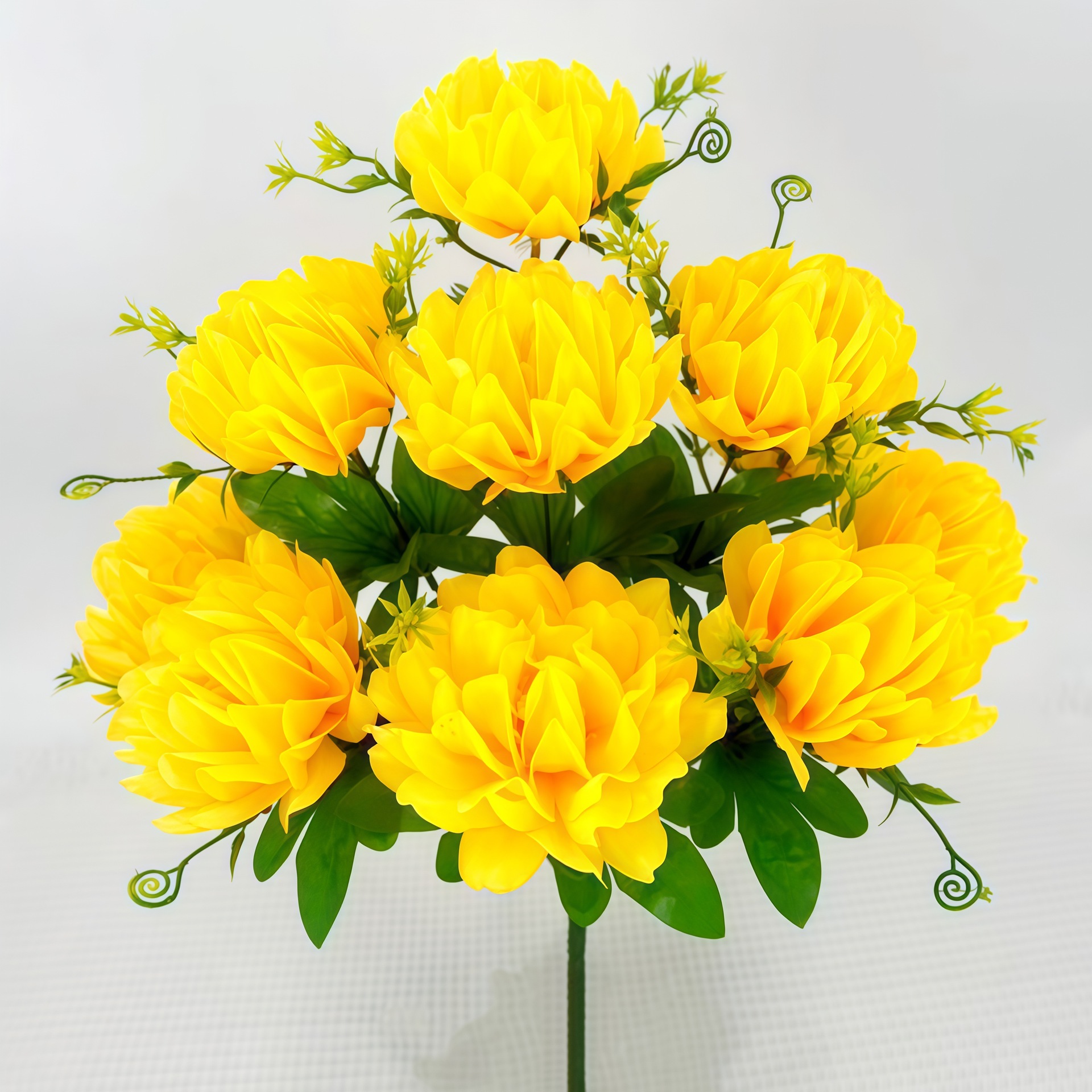 新款仿真宝莲灯假花观音莲花家居装饰塑料花插花拜佛礼堂摆放绢花