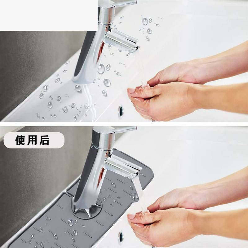 Stainless steel sink waterproof silicone pad washbasin sink plug 180g anti-slip, sealed and leak-proof Specification image
