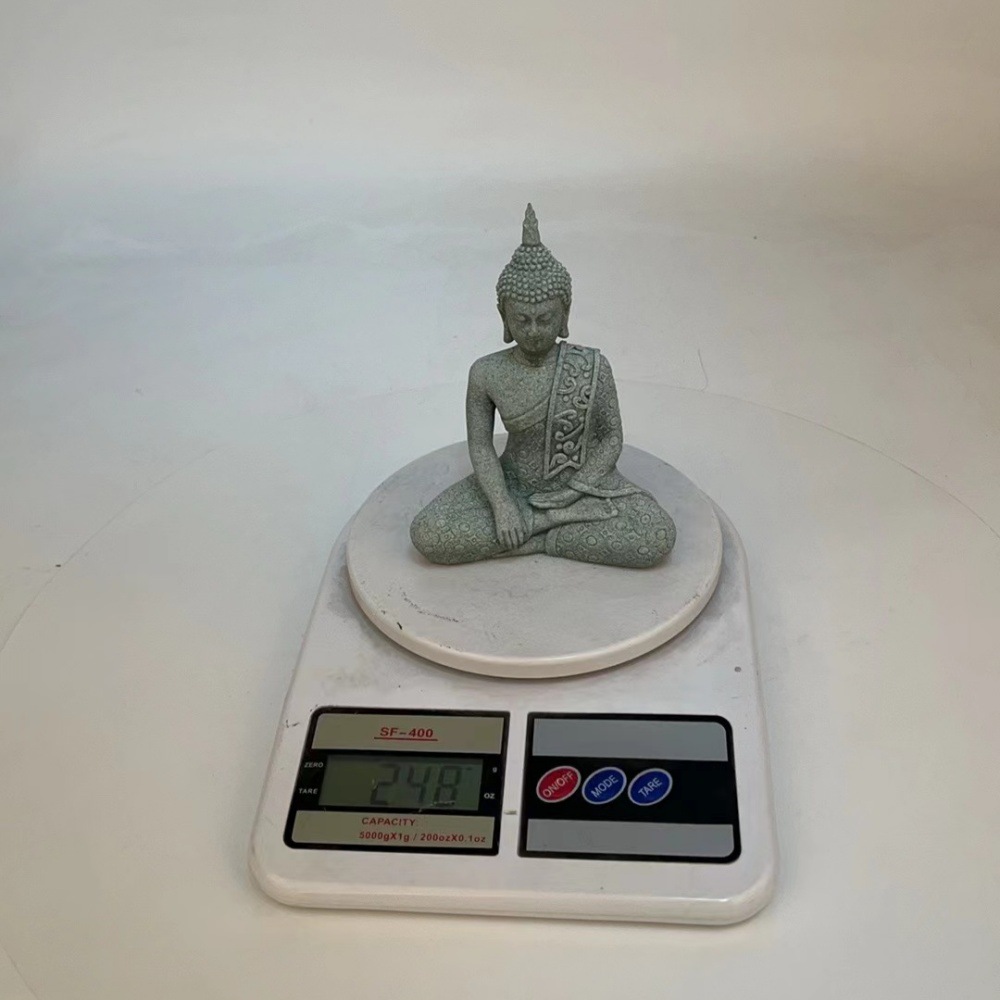 Cross-border resin handicrafts, Southeast Asian-style blue sandstone Buddha statues, Thai and Indian Buddha tabletop home decoration ornaments Application Scenario