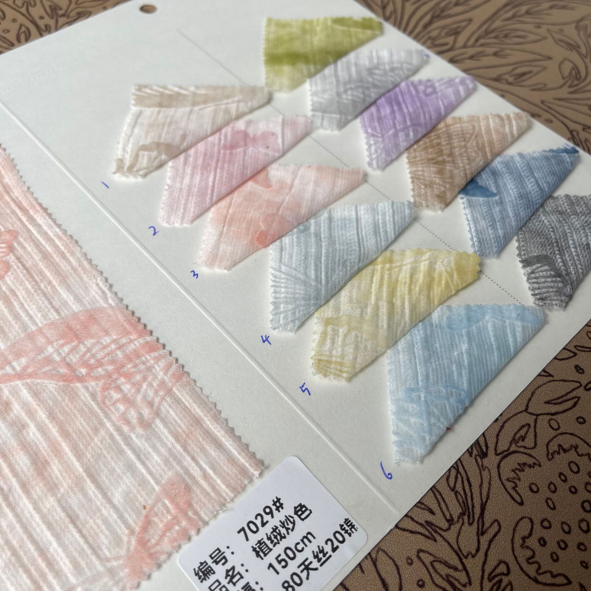 Hot-selling and best-selling flocking color stir-frying process woven fashion fabric blended Tencel brocade wheel spring and summer shirt dress Application Scenario